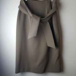 Vintage Giorgio Armani olive wrap skirt